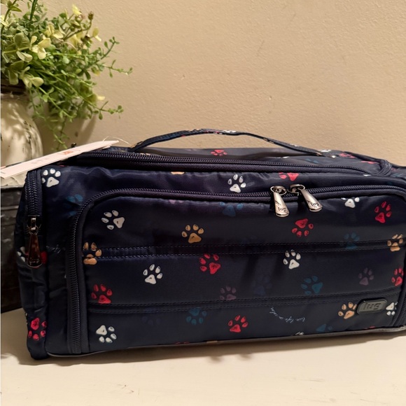 Lug 3 Piece Travel Set Paws Navy Trolley XL,NWT With Tote Runner NWOT - Picture 2 of 16